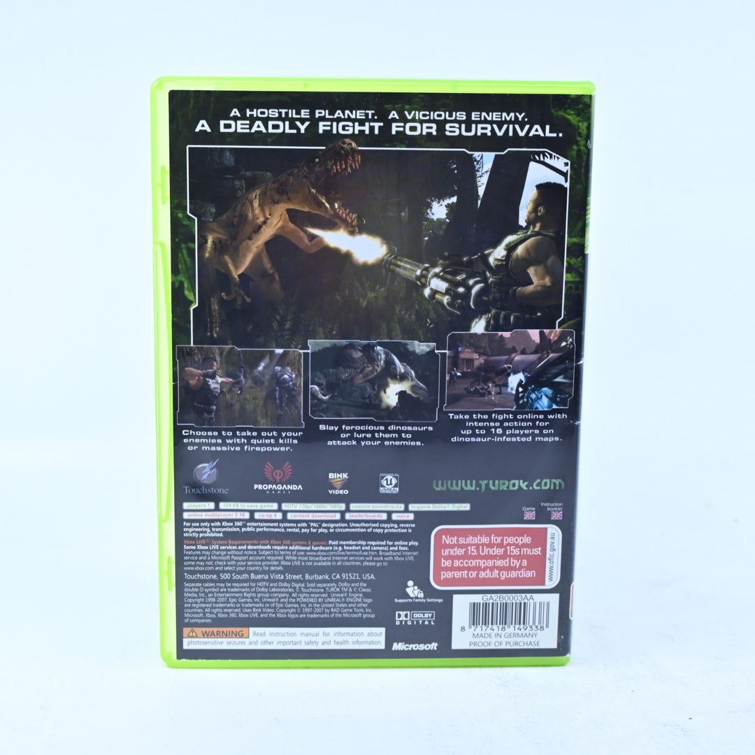 Turok - Xbox 360 Game - No Manual - PAL - MINT DISC!