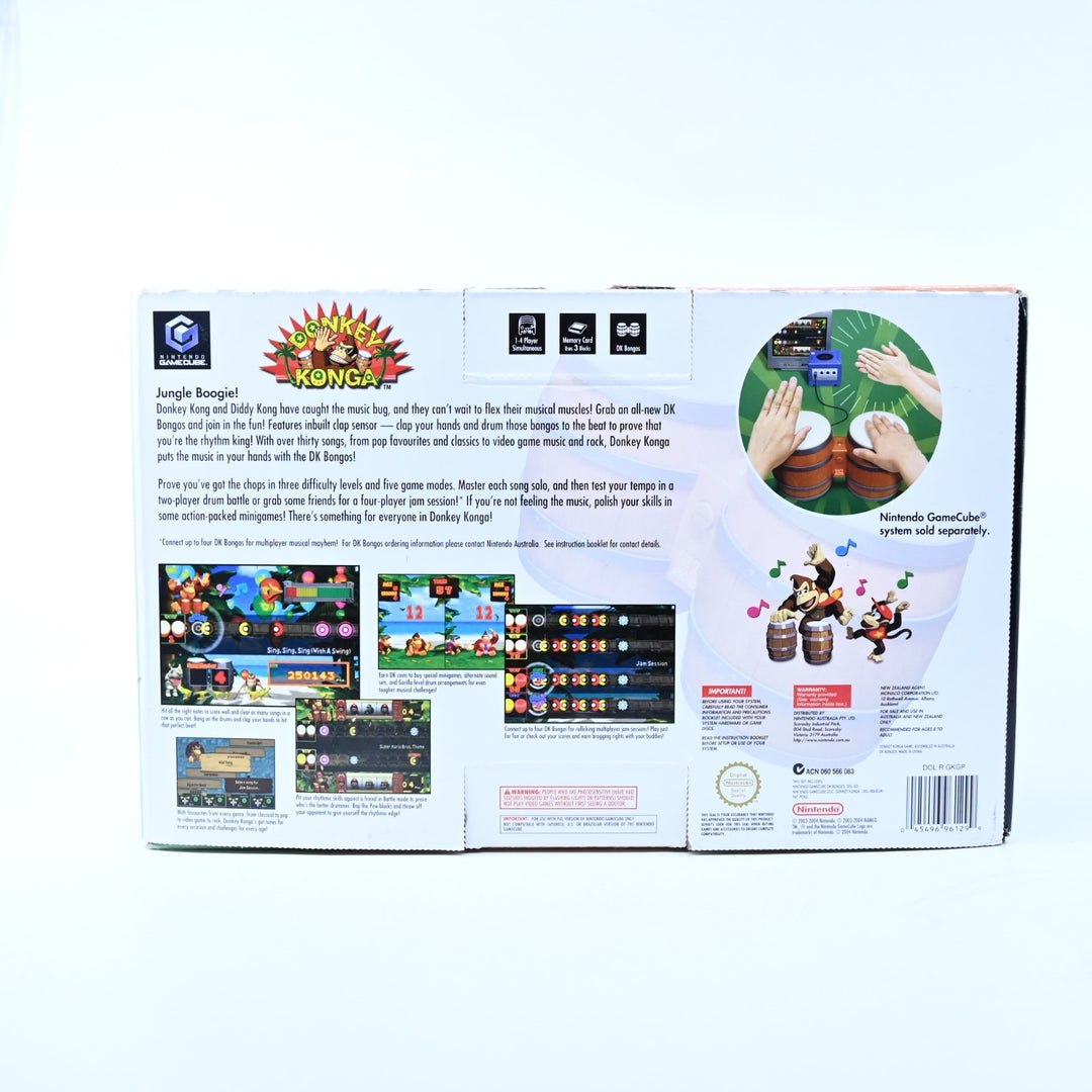 Donkey Konga - Boxed with Bongos - Nintendo Gamecube Game + Manual - PAL