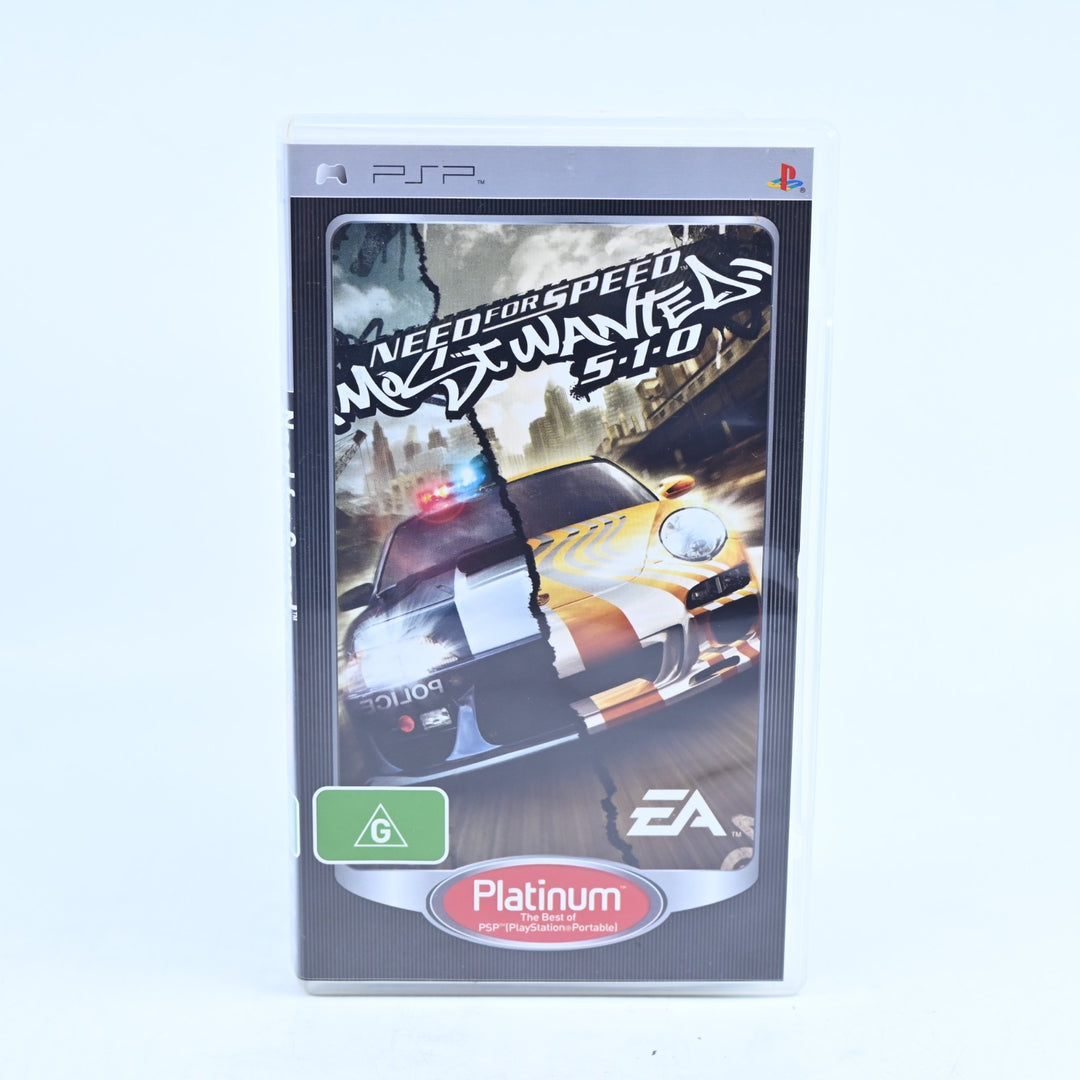 Need For Speed: Most Wanted 5-1-0 - Sony PSP Game + Manual - 5.1.0 / 5 1 0