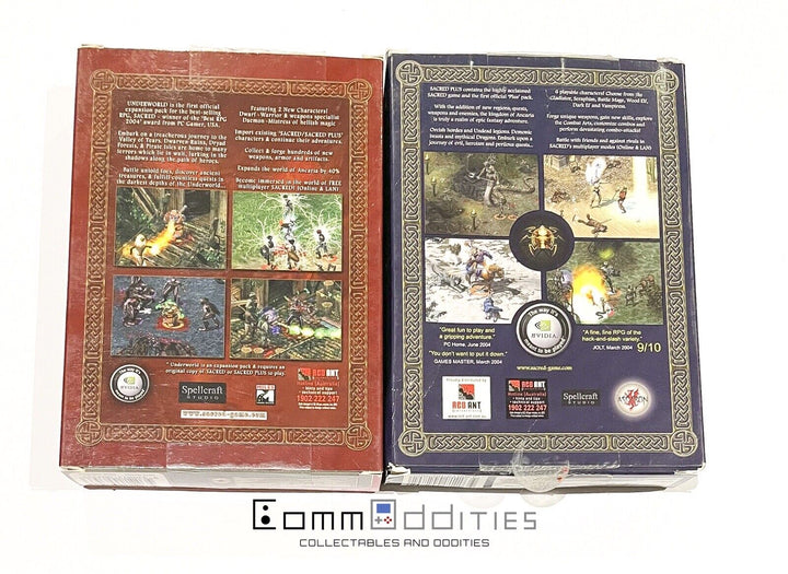 Sacred Plus & Underworld Expansion Pack - PC Games - Box AUS - MINT DISC!
