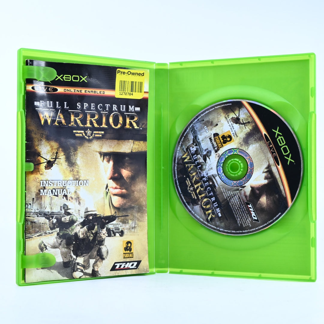 Full Spectrum Warrior - Original Xbox Game + Manual - PAL - MINT DISC!