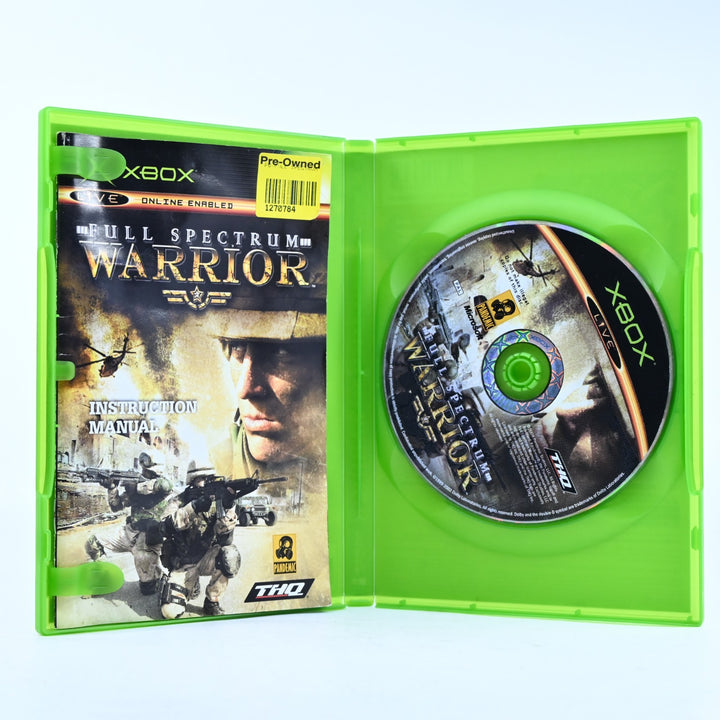 Full Spectrum Warrior - Original Xbox Game + Manual - PAL - MINT DISC!