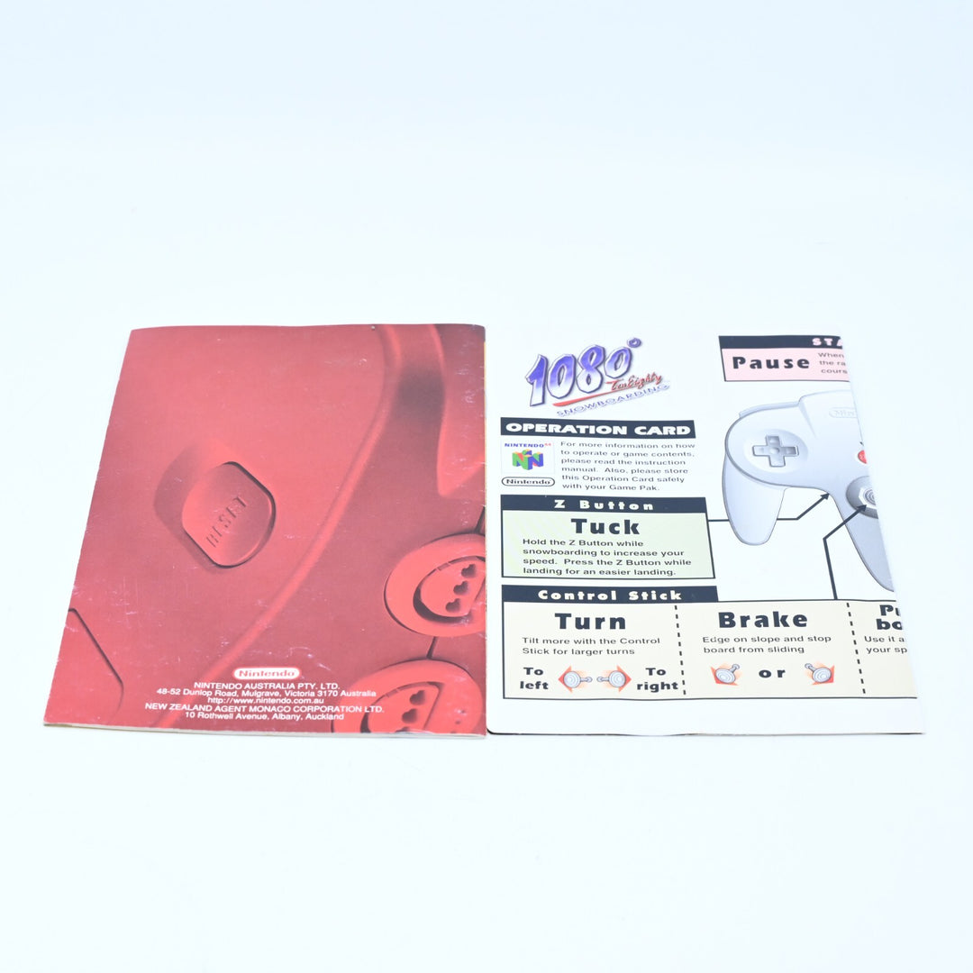 1080 Snowboarding  - N64 / Nintendo 64 Boxed Game - PAL - FREE POST!