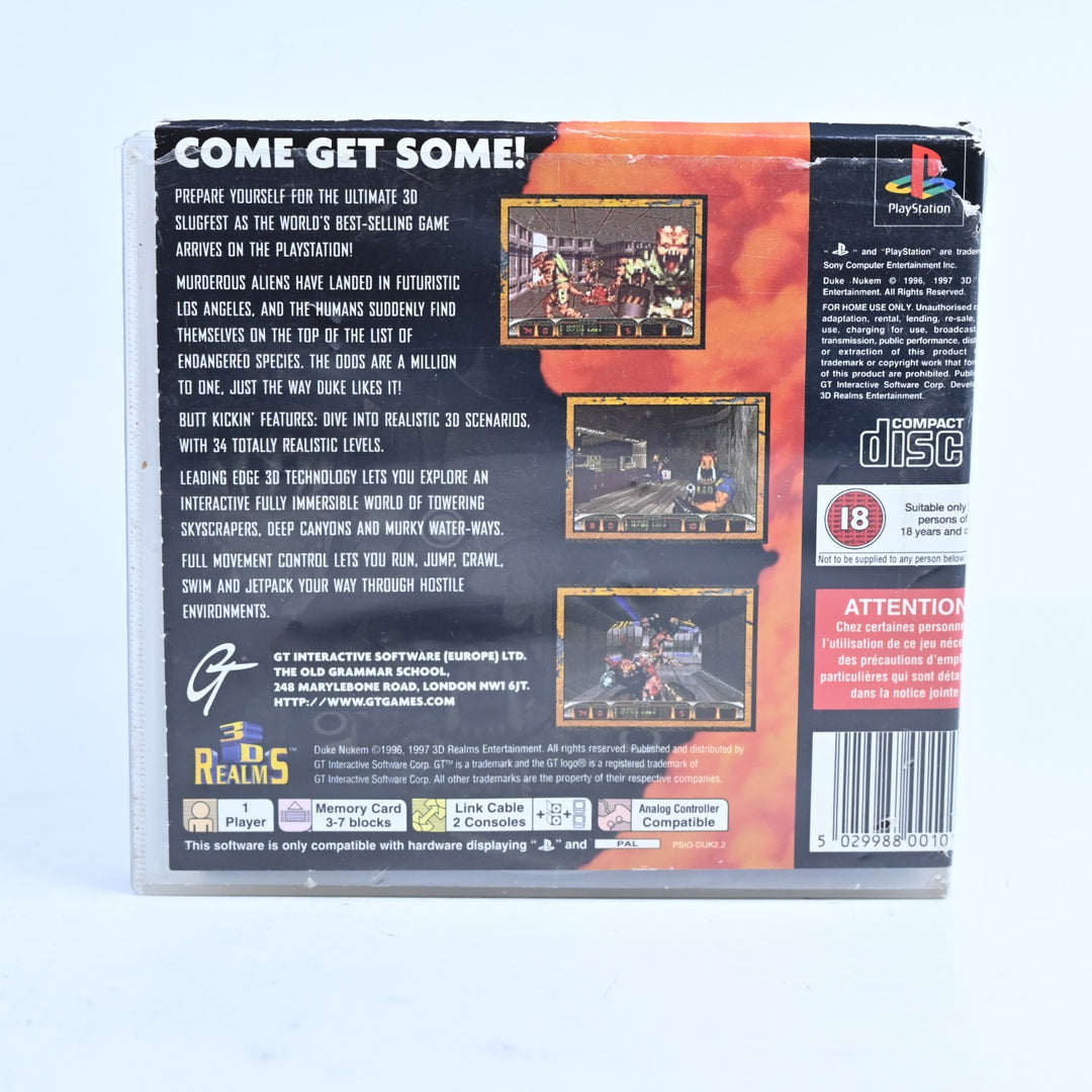 Duke Nukem - Sony Playstation 1 / PS1 Game + Manual - PAL - MINT DISC!