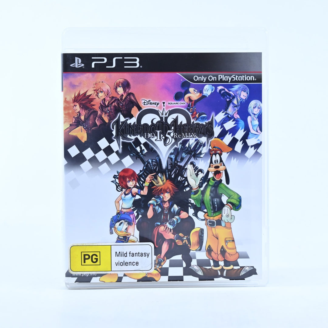 Kingdom Hearts HD 1.5 ReMix - Sony Playstation 3 / PS3 Game + Manual