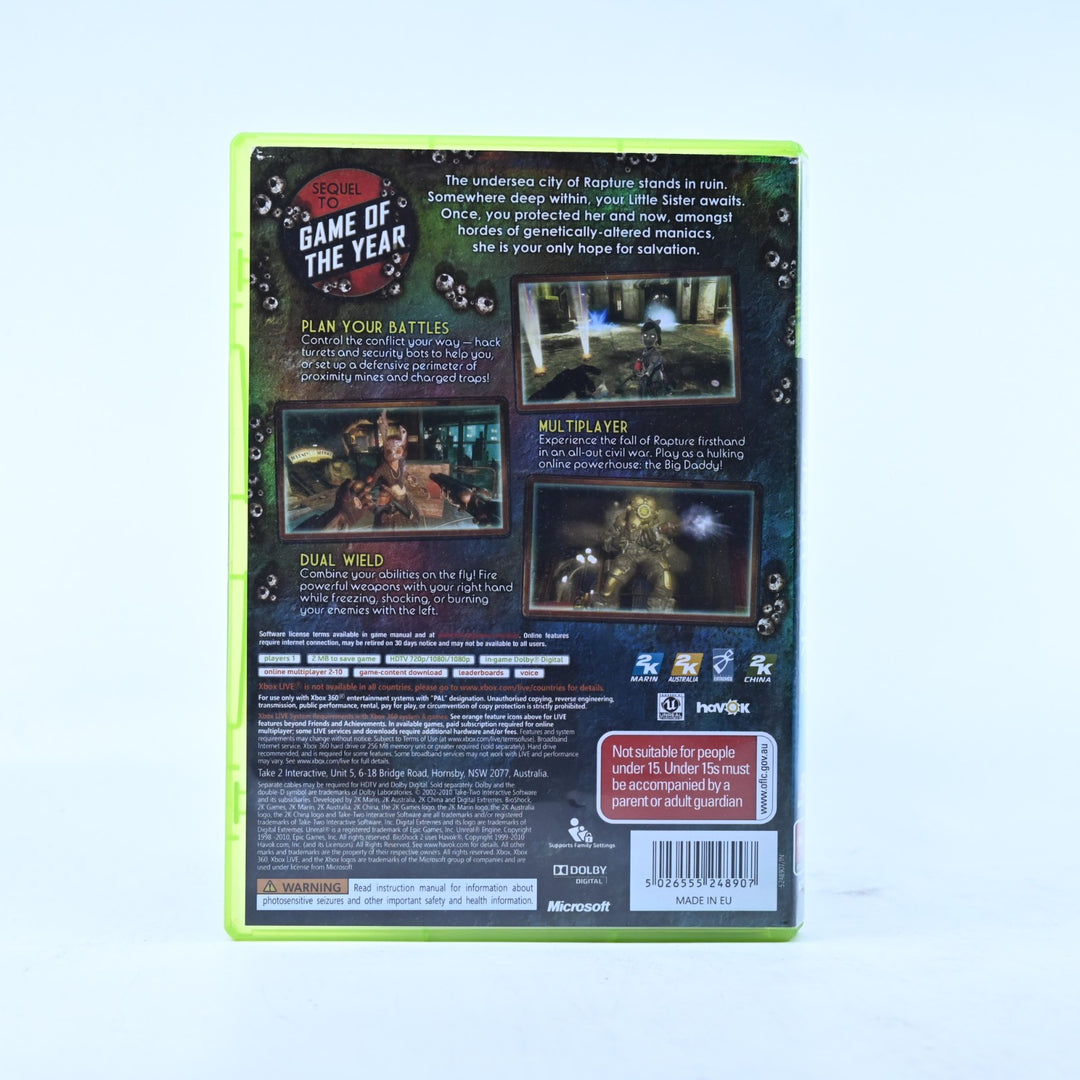 Bioshock 2 - Xbox 360 Game + Manual - PAL - MINT DISC!