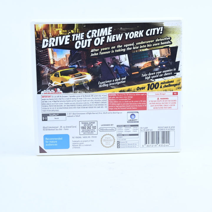 Driver Renegade 3D - Nintendo 3DS Game - PAL + Manual - FREE POST!