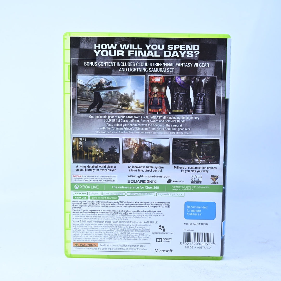 Final Fantasy XIII: Lightning Returns - Xbox 360 Game + Manual - PAL