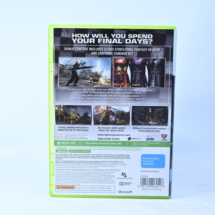 Final Fantasy XIII: Lightning Returns - Xbox 360 Game + Manual - PAL