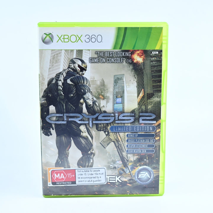 Crysis 2: Limited Edition - Xbox 360 Game - No Manual - PAL - MINT DISC!