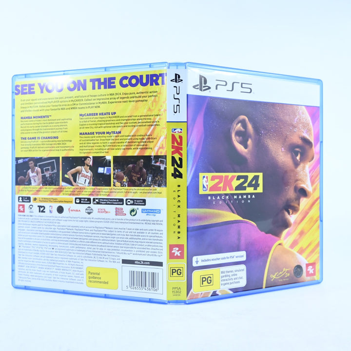 NBA 2K24 - Black Mamba Edition - Sony Playstation 5 / PS5 Game - MINT DISC!