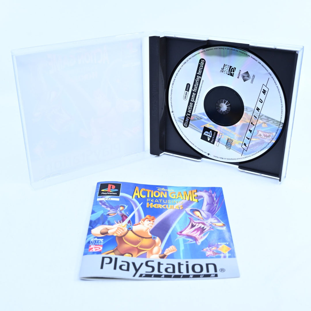 Disney's Action Game Featuring Hercules - Sony Playstation 1 / PS1 Game + Manual