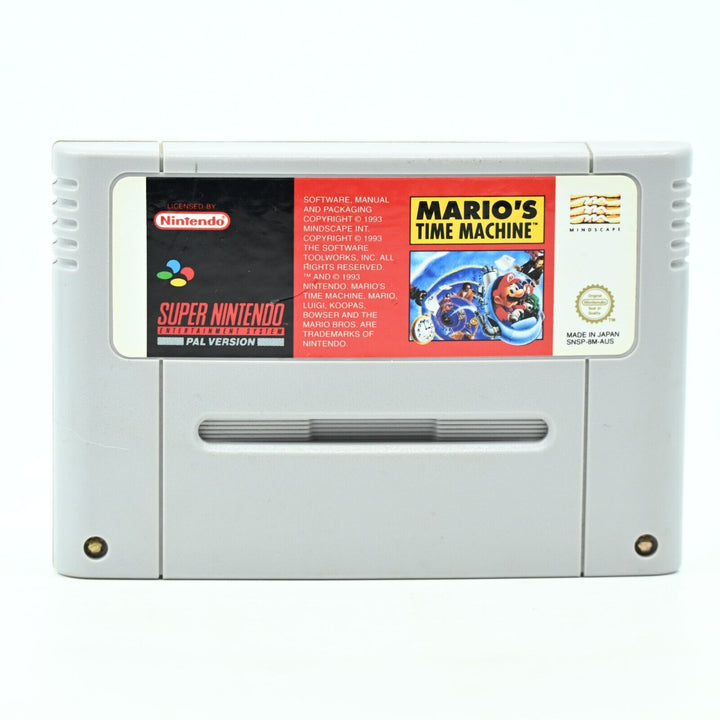 Mario's Time Machine - Super Nintendo / SNES Game - PAL - FREE POST!