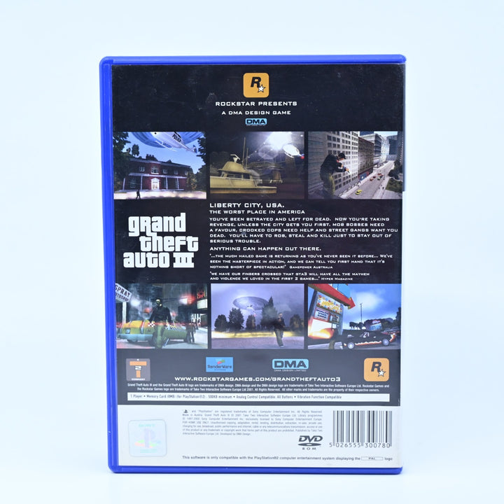 Grand Theft Auto III 3 - Sony Playstation 2 / PS2 Game - No Manual No Map - PAL