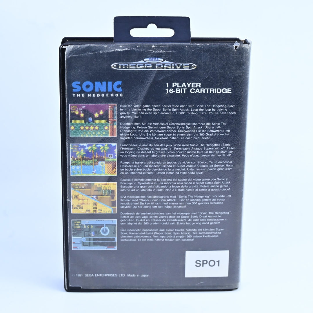 Sonic the Hedgehog - Sega Mega Drive Game - No Manual - PAL - FREE POST!