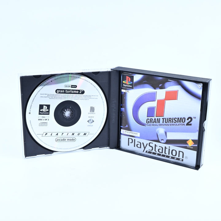 Gran Turismo 2 - Sony Playstation 1 / PS1 Game + Manuals - PAL - MINT DISC!