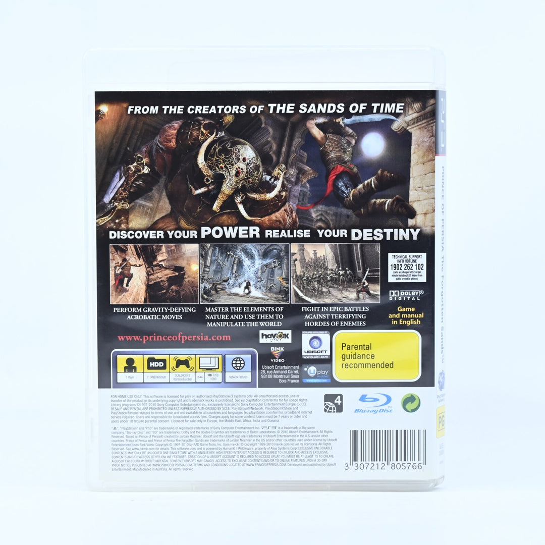Prince of Persia: The Forgotten Sands - Sony Playstation 3 / PS3 Game + Manual