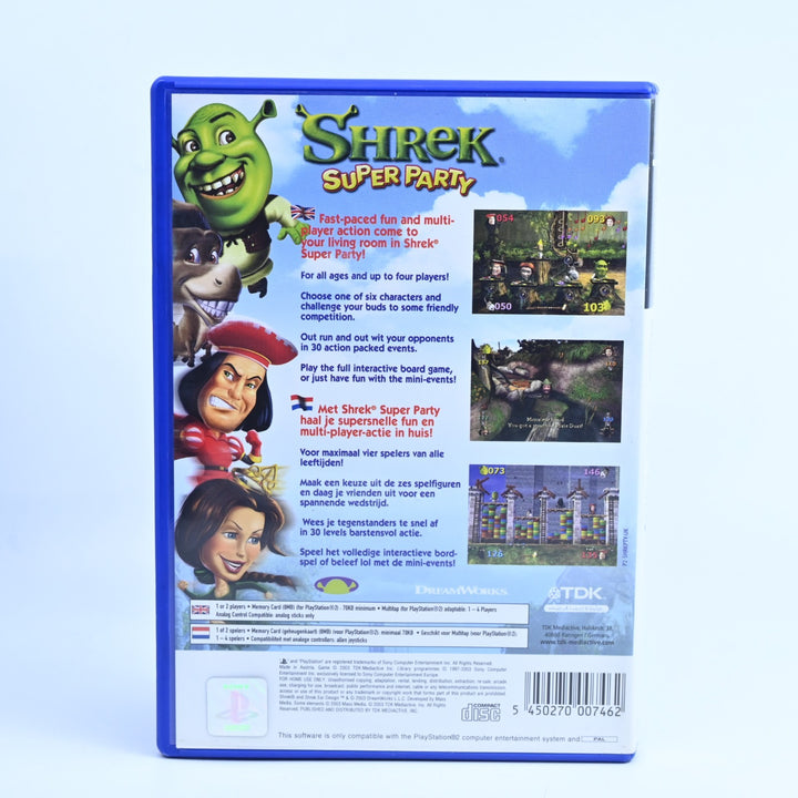 Shrek Super Party - Sony Playstation 2 / PS2 Game + Manual - PAL NEAR MINT DISC