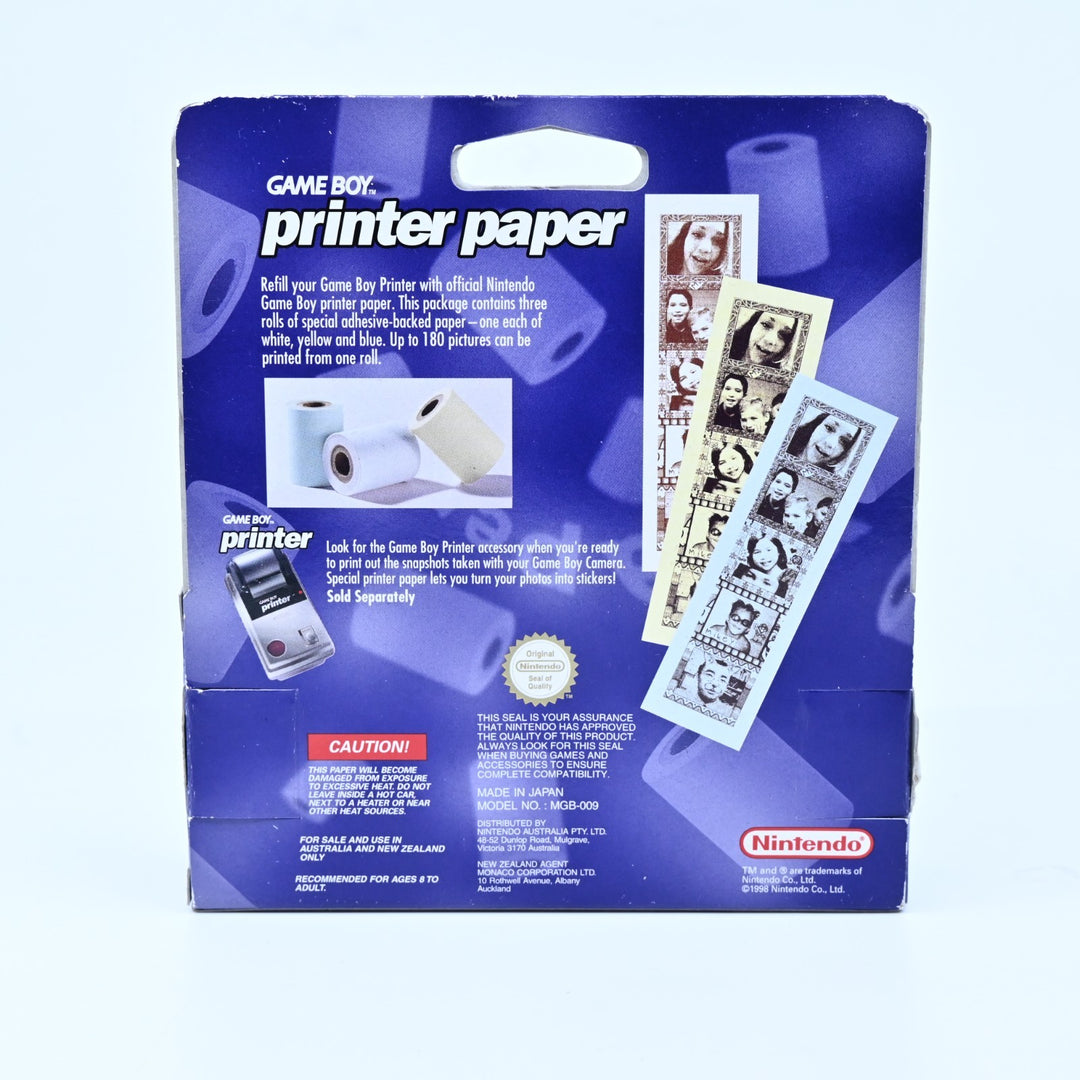 SEALED PAPER! Game Boy Printer Paper - Nintendo Gameboy Accessory - PAL