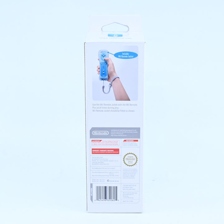 Blue Wii Remote + Motion Plus - Nintendo Wii Accessory - FREE POST! Wiimote
