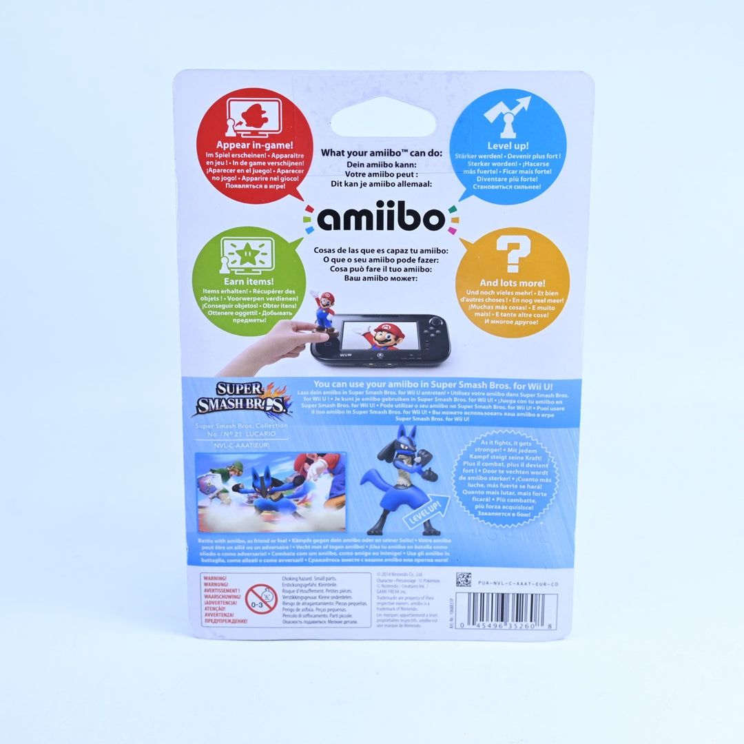SEALED! Lucario Amiibo No. 21 - Super Smash Bros. Collection - Toy