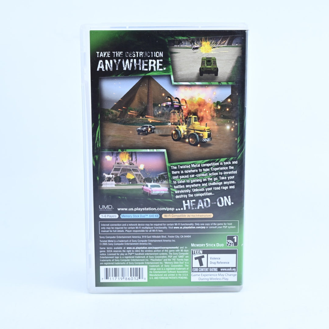 Twisted Metal Head-On - Sony PSP Game + Manual - Region Free - FREE POST!