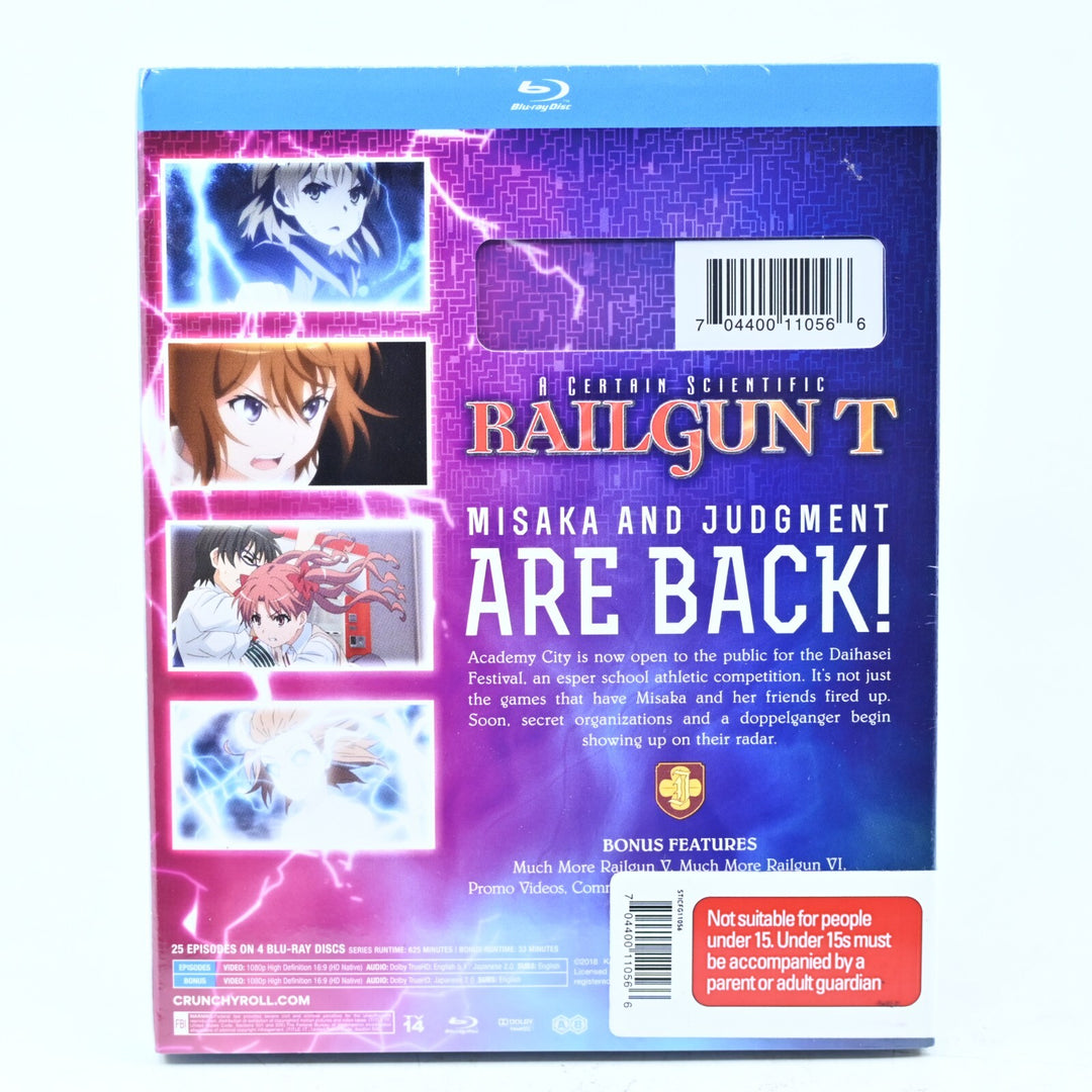 SEALED! A Certain Scientific Railgun T - Season 3 Blu-Ray - FREE POST!