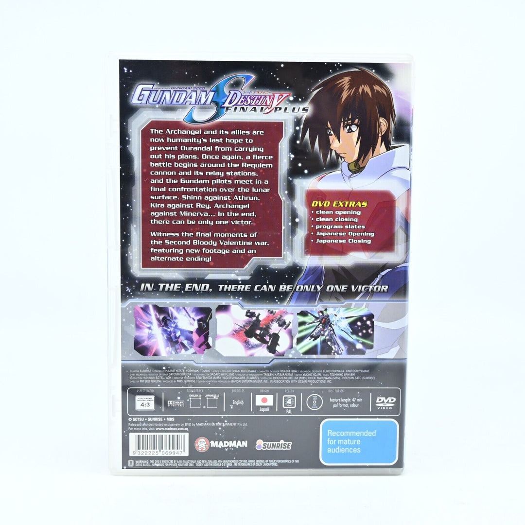 Gundam Seed Destiny: Final Plus - AUS PAL - Anime DVD - NEAR MINT DISCS!