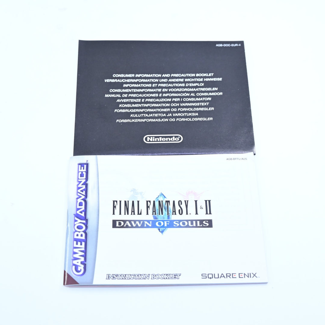 Final Fantasy 1 & 2: Dawn of Souls - GBA Boxed Game - PAL - FREE POST!