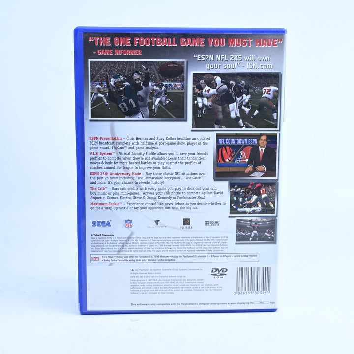 ESPN NFL 2K5 - Sony Playstation 2 / PS2 Game + Manual - PAL - MINT DISC!