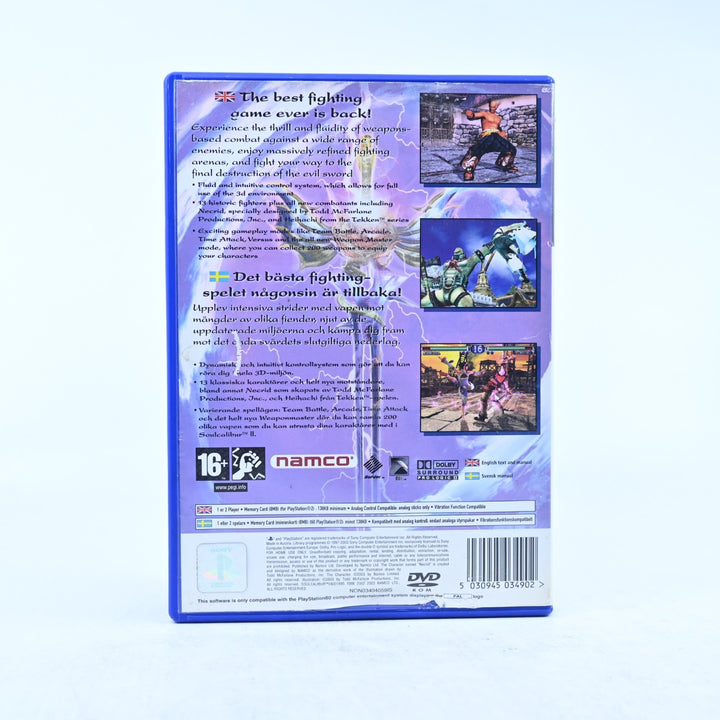 SoulCalibur II - Sony Playstation 2 / PS2 Game + Manual - PAL - MINT DISC!
