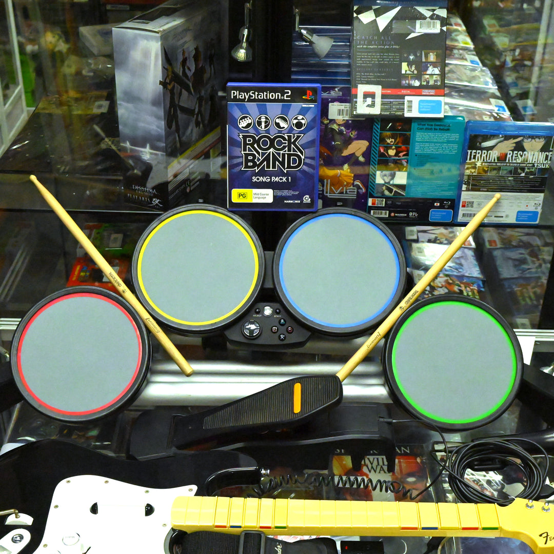 RockBand Band Kit - Wireless Guitar, Microphone & Drum Set - PS3 Accessory