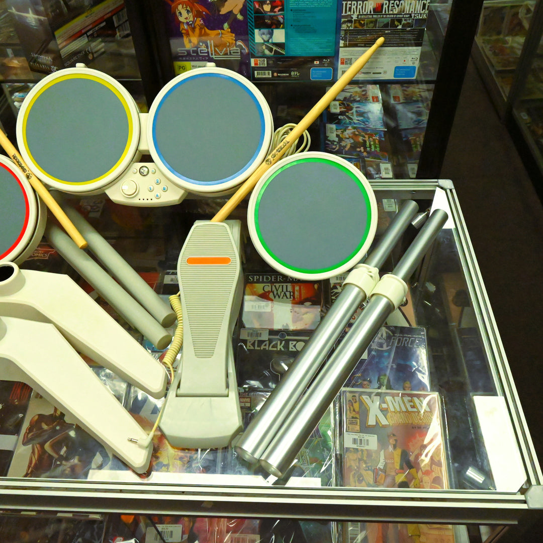 Band Kit for Rock Band Wii - 1 Guitar 1 Drums 1 Mic - Nintendo Wii Accessory
