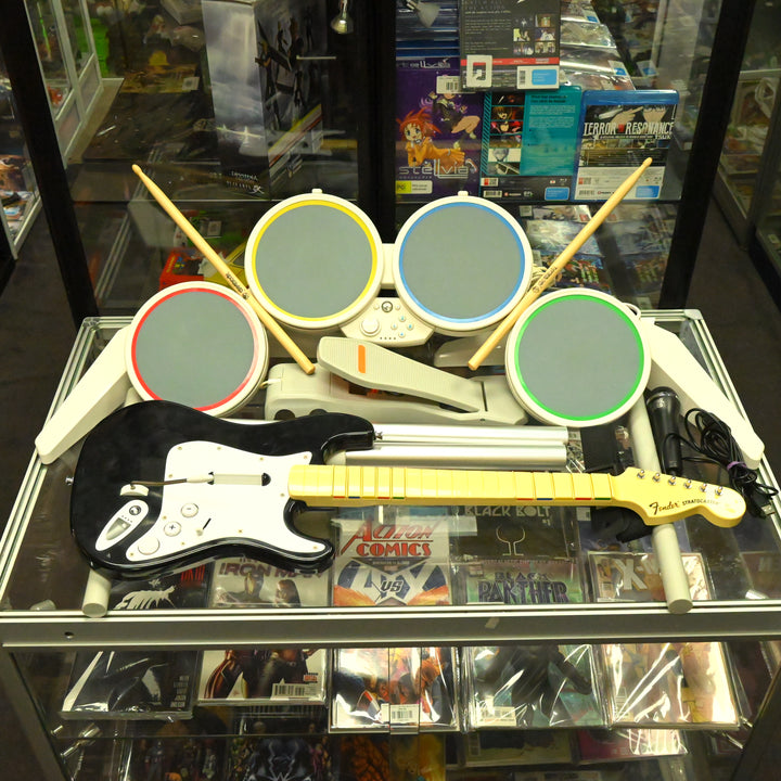 Band Kit for Rock Band Wii - 1 Guitar 1 Drums 1 Mic - Nintendo Wii Accessory